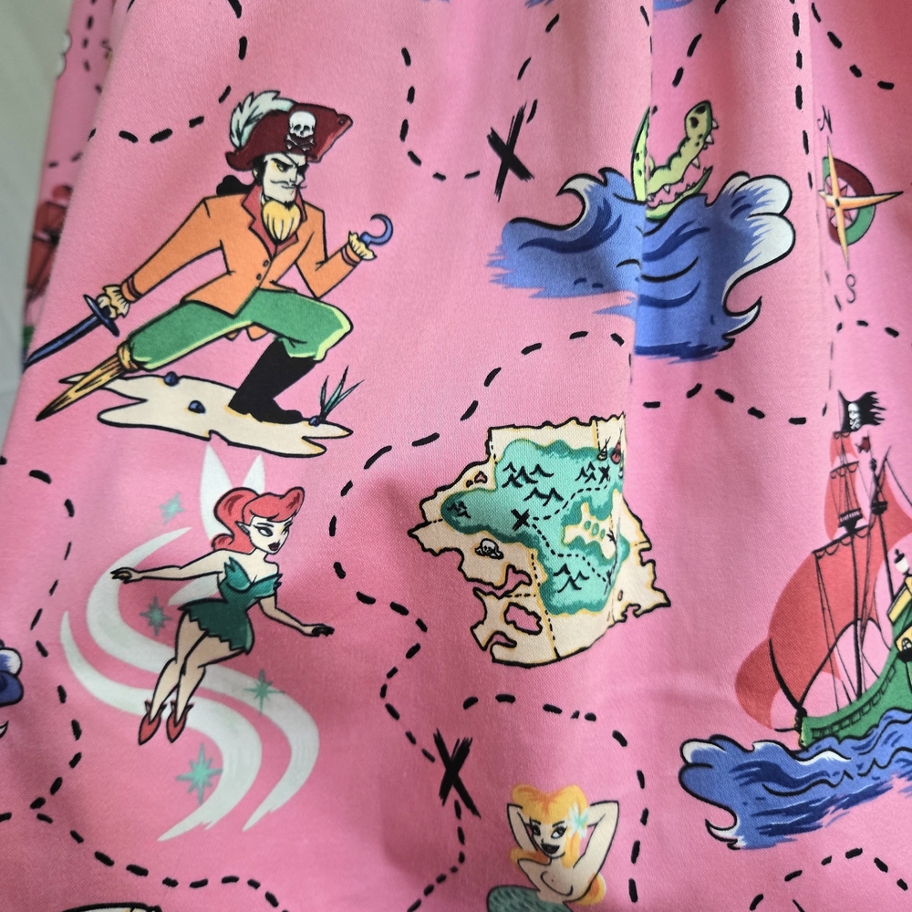 🪝Off The Hook - "Neverland" Jenny Dress Micheline Pitt Art Pinup Couture L - Picture 9 of 16